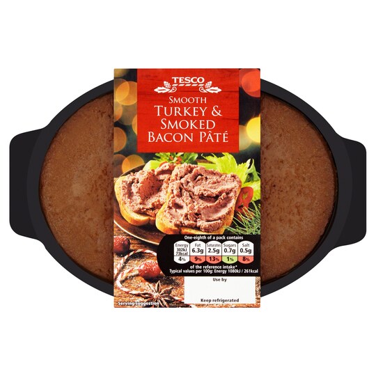 Tesco Turkey & Smoked Bacon Pate 230g Tesco Groceries