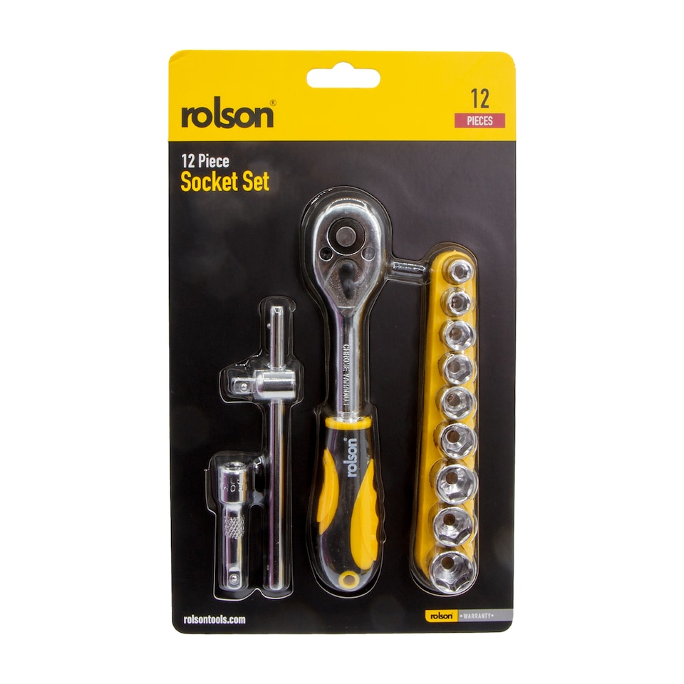 Rolson Socket Set 12 piece