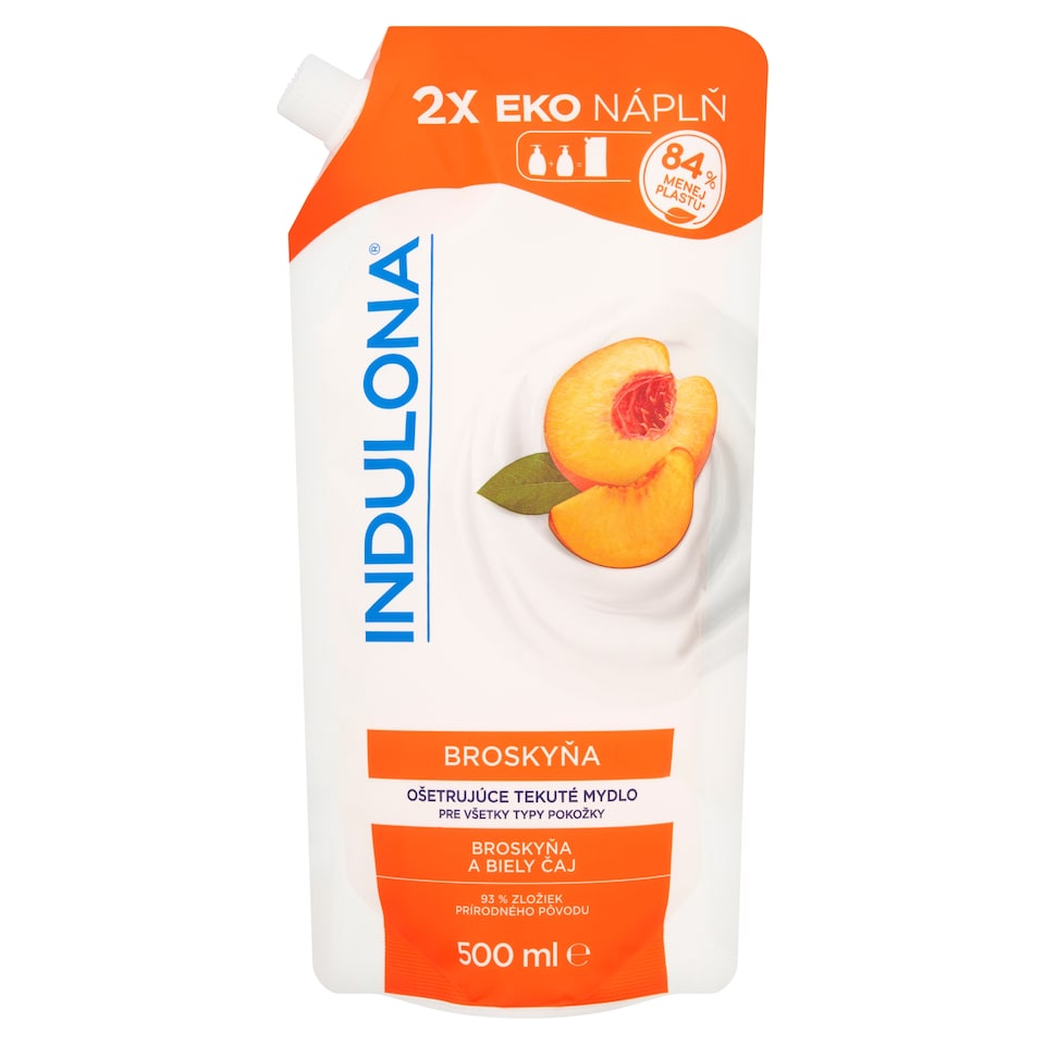 obrázok 1 z Indulona Broskyňa ošetrujúce tekuté mydlo 500 ml