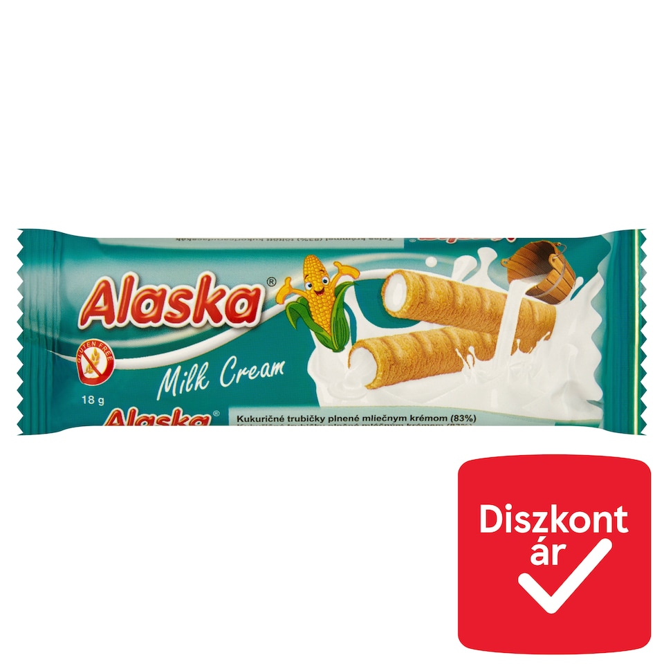 Alaska tejes krémmel töltött kukoricarudacskák 18 g  1. kép