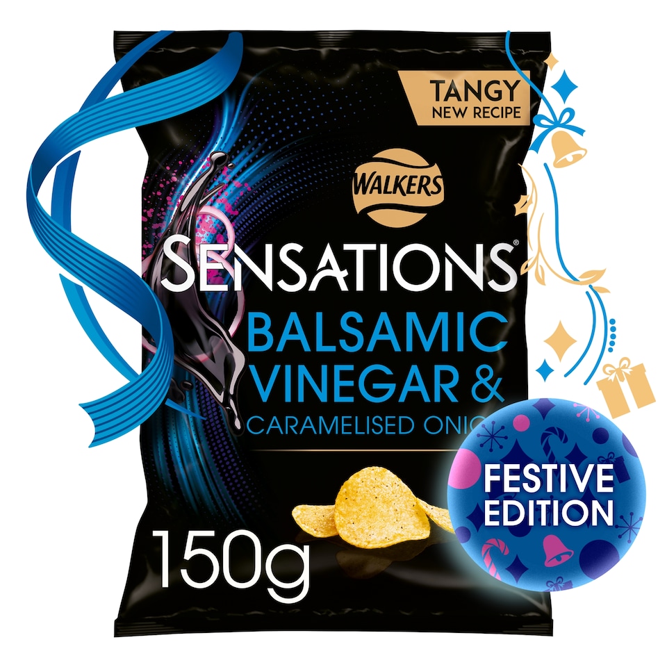 image 1 of Walkers Sensations Balsamic Vinegar & Onion Crisps 150g