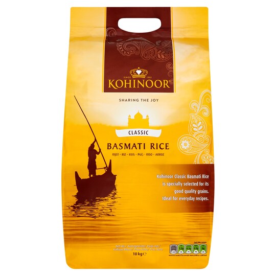 Kohinoor Classic Basmati Rice 10Kg Tesco Groceries kohinoor-classic-basmati-rice-10kg-tesco-groceries
