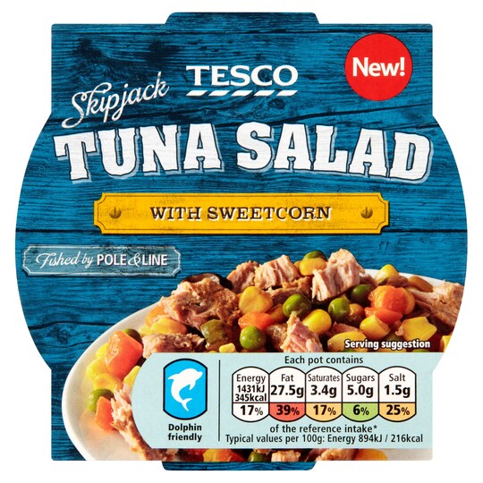 Tesco Tuna And Sweet Corn Salad 160G Tesco Groceries
