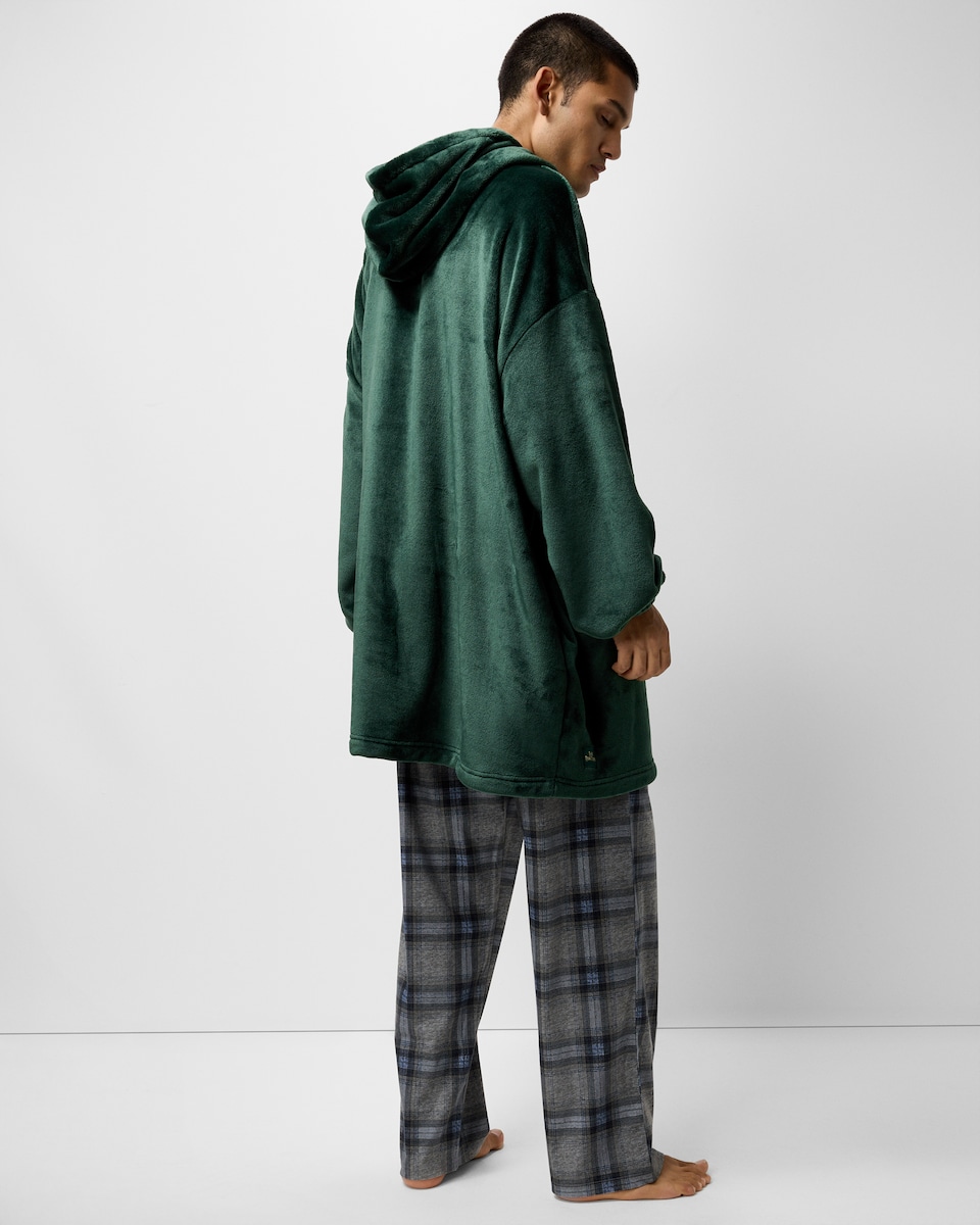 image 1 of The Traitors Fleece Pyjama Hoodie in Green