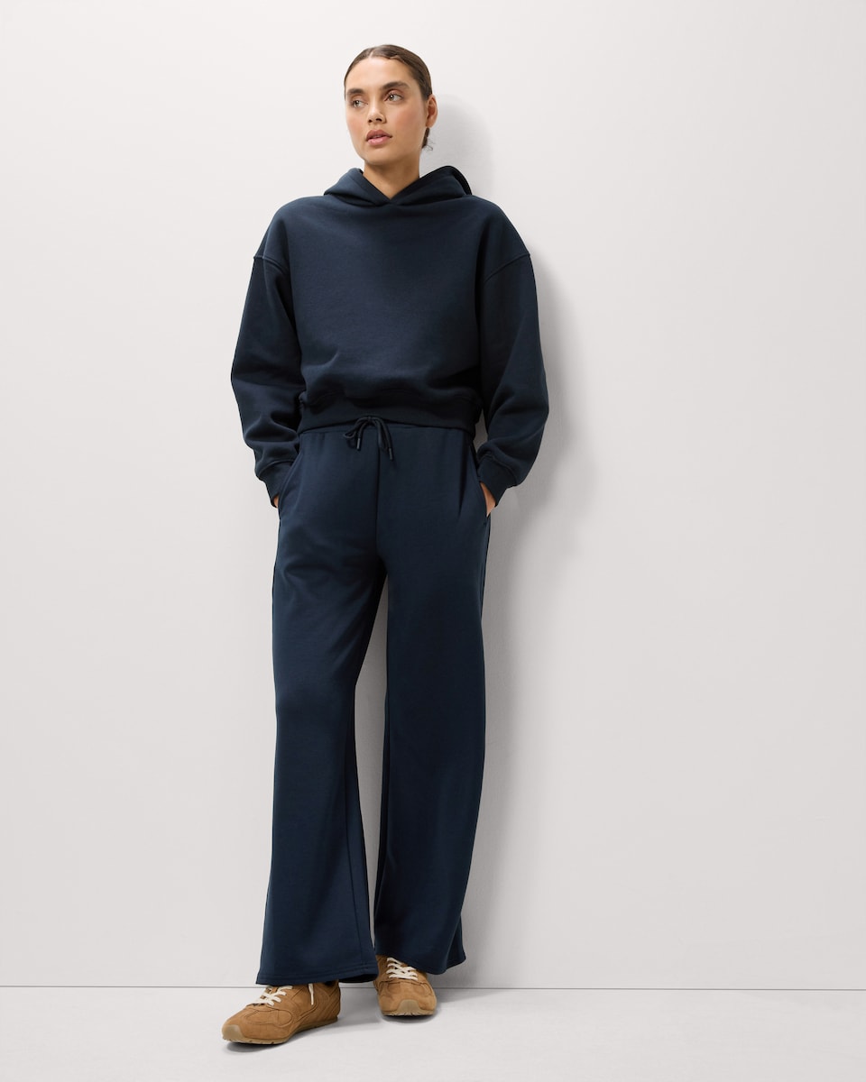 image 1 of F&F Scuba Wide Leg Co-ord Joggers in Navy