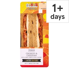 Tesco Limited Edition Chorizo & Cheddar with Tomato and Chilli Jam