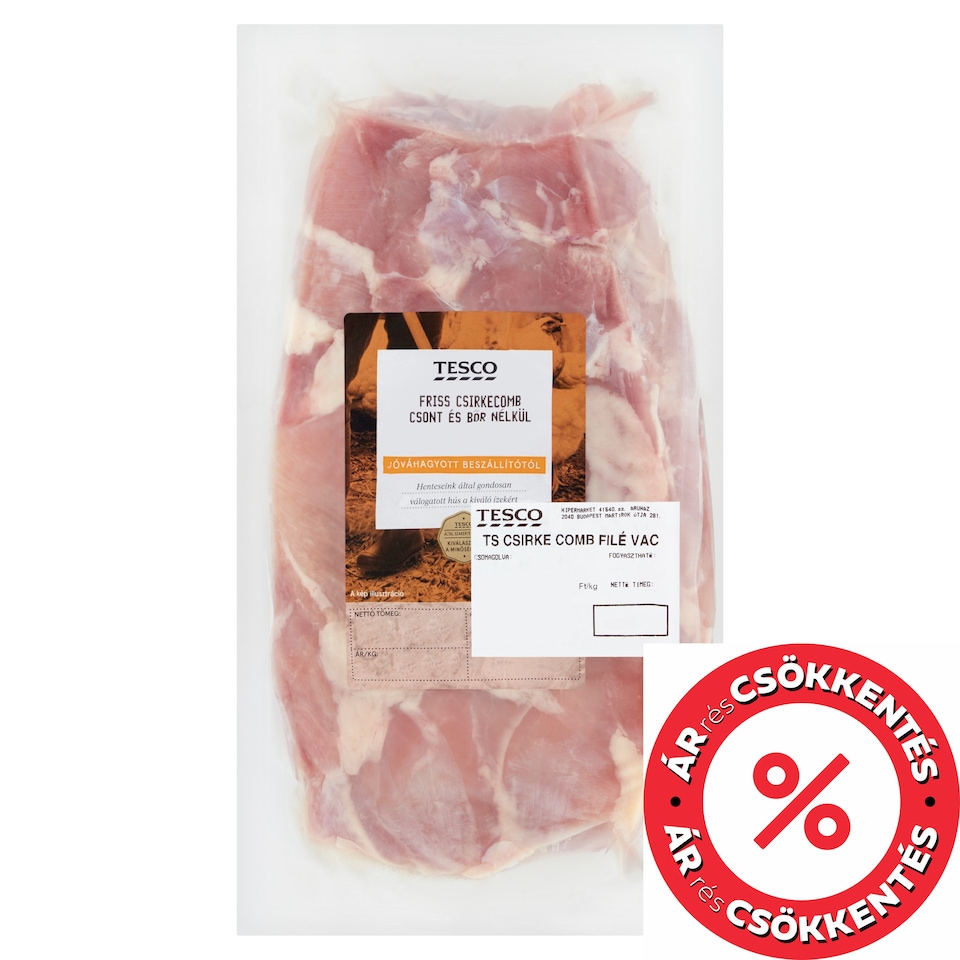 Tesco friss csirkecomb csont és bőr nélkül