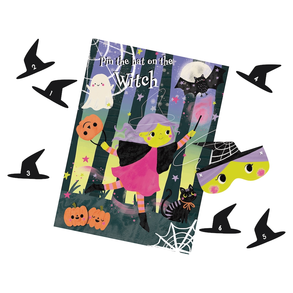 Tesco Halloween Pin The Hat On The Witch Game