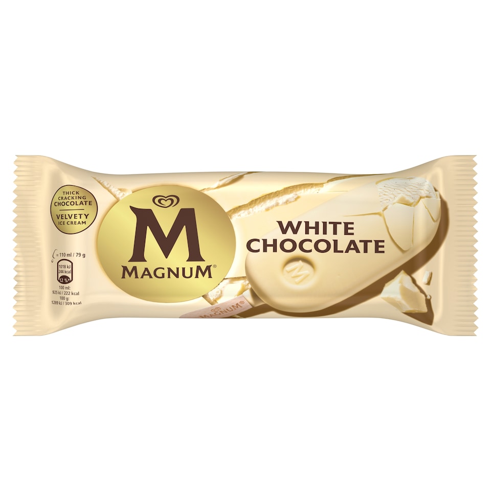 Magnum Pálcikás Jégkrém Fehér Csokoládés 110 ml