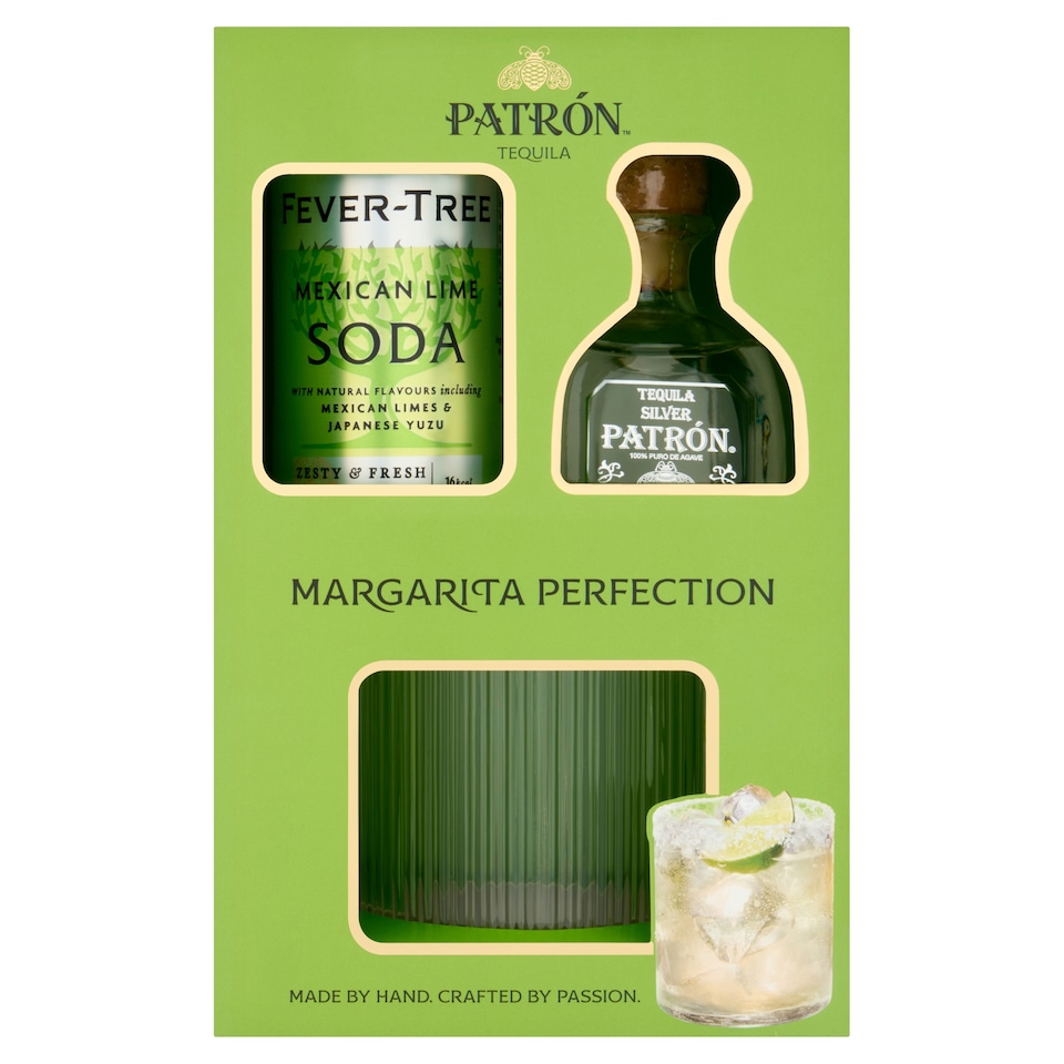 PATRON Tequila Margarita with Soda and Glass