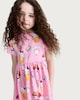 image 2 of Hello Kitty Pure Cotton Short Sleeved Dress in Pink