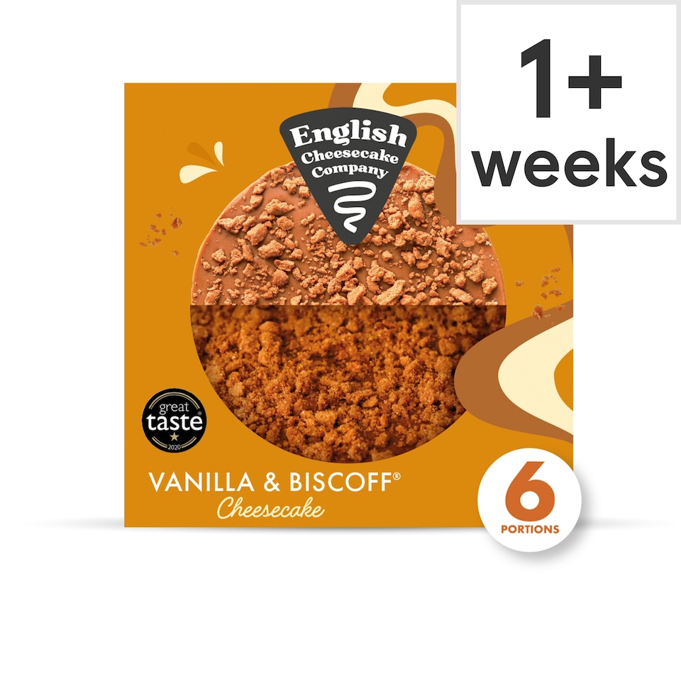 English Cheesecake Company Vanilla & Biscoff Cheesecake 484g