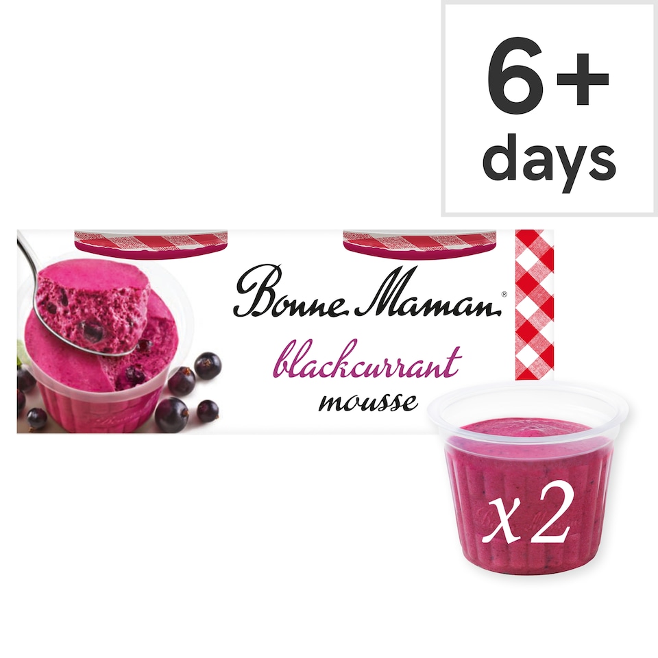 image 1 of Bonne Maman Blackcurrant Mousse 2 x 70g