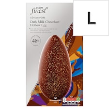 Tesco Finest Dark Milk Chocolate Hollow Egg 228g