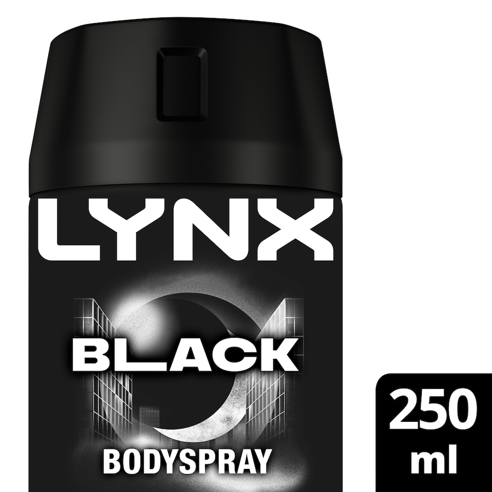 image 1 of Lynx Black 48h Deodorant Bodyspray for Men 250ml