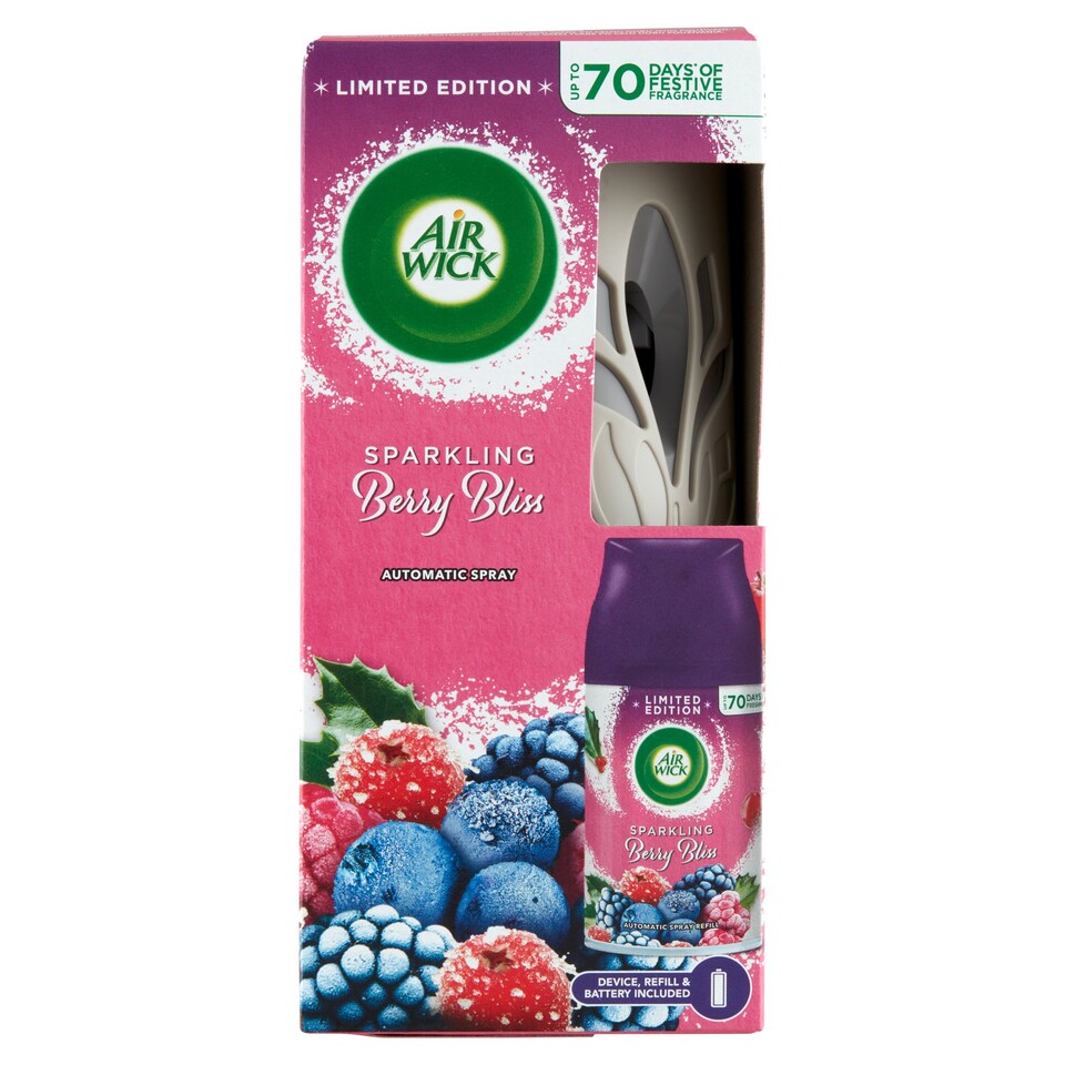 Air Wick Freshmatic Sparkling Berry Bliss Automatic Air Freshener and Spray Refill 250 ml