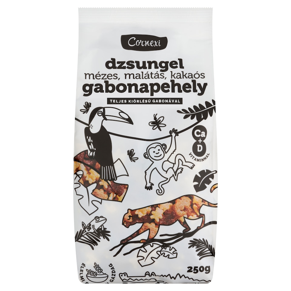 Cornexi Dzsungel mézes, malátás, kakaós gabonapehely 250 g