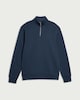 image 4 of F&F Active EVERYHOUR Cotton Rich Half Zip Sweatshirt in Blue