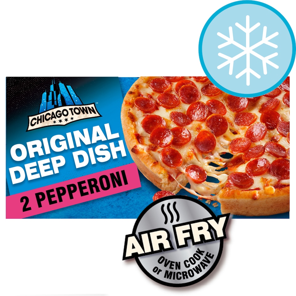 image 1 of Chicago Town Deep Dish Pepperoni Pizzas 2 X 155G