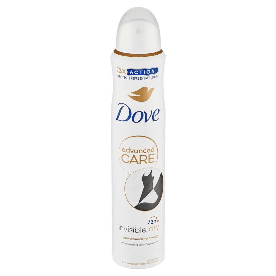 Obrázek 1 pro produkt Dove Advanced Care Invisible Dry antiperspirant sprej 200ml