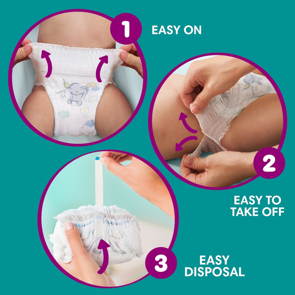 image 1 of Pampers Premium Protection Nappy Pants Size 4 30 Pack