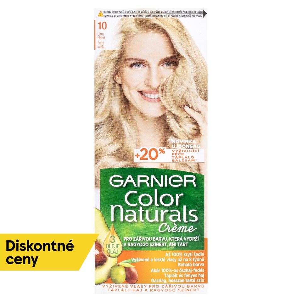 Garnier Color Naturals Permanent Hair dye 10 Natural ultra light blond