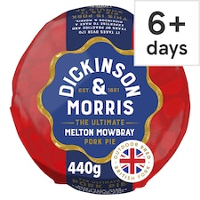 Dickinson & Morris Large Melton Mowbray Pork Pie 440G