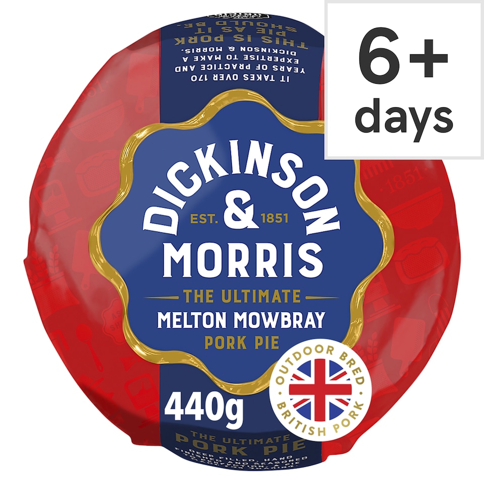 image 1 of Dickinson & Morris Large Melton Mowbray Pork Pie 440G