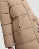 image 2 of F&F Long Hooded Shower Resistant Puffer Coat in Neutral