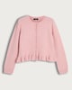 image 5 of F&F Frilly Button Up Cardigan with Wool in Pink