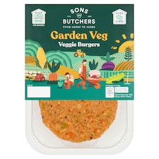 Sons of Butchers Garden Veg Veggie Burgers 227g