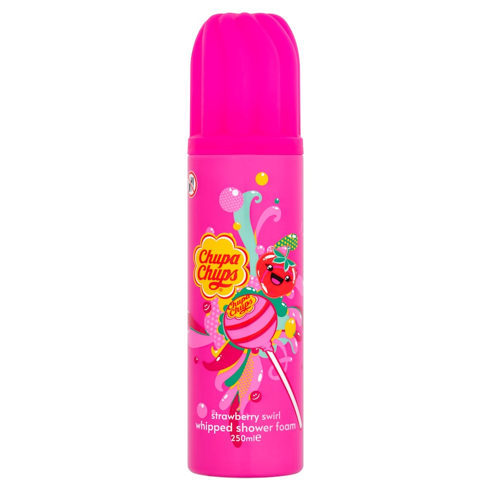 Chupa Chups Whipped Shower Foam Strawberry Swirl 250ml
