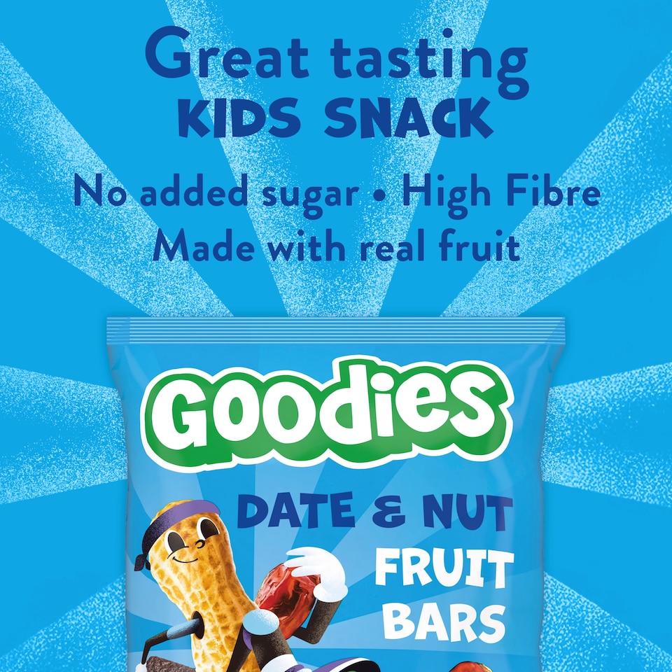 image 1 of Goodies Date & Nuts Fruit Bars 5x20g