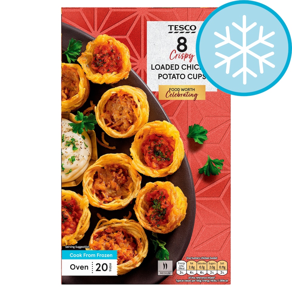 TESCO 8 POTATO BASKETS SELECTION 170G