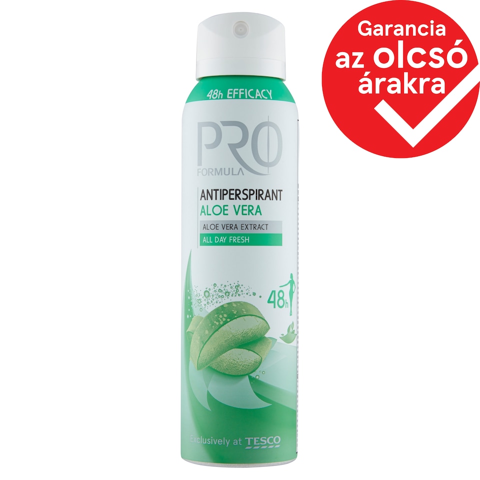 Tesco Pro Formula Aloe Vera izzadásgátló dezodor 150 ml