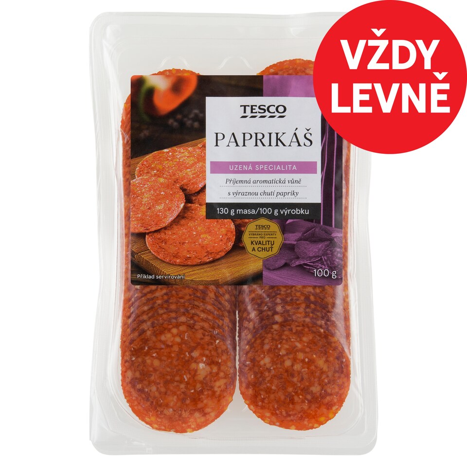 Tesco Paprikáš Salami 100g