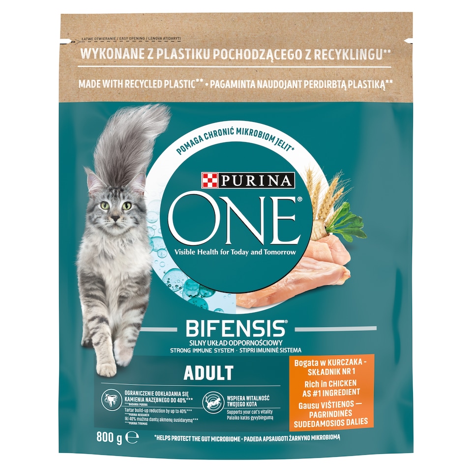 Purina One csirkében gazdag száraz macskaeledel 800 g