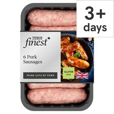 Tesco Finest 6 Pork Sausages 400g