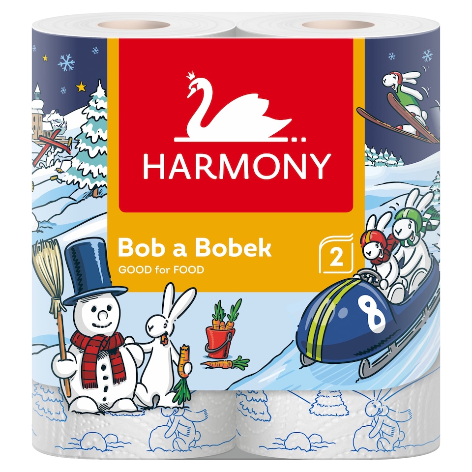Harmony Bob a Bobek Good for Food kuchyňské utěrky 2 vrstvy 2 ks