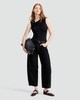image 1 of F&F Polyamide Twist Detail Sleeveless Bodysuit in Black