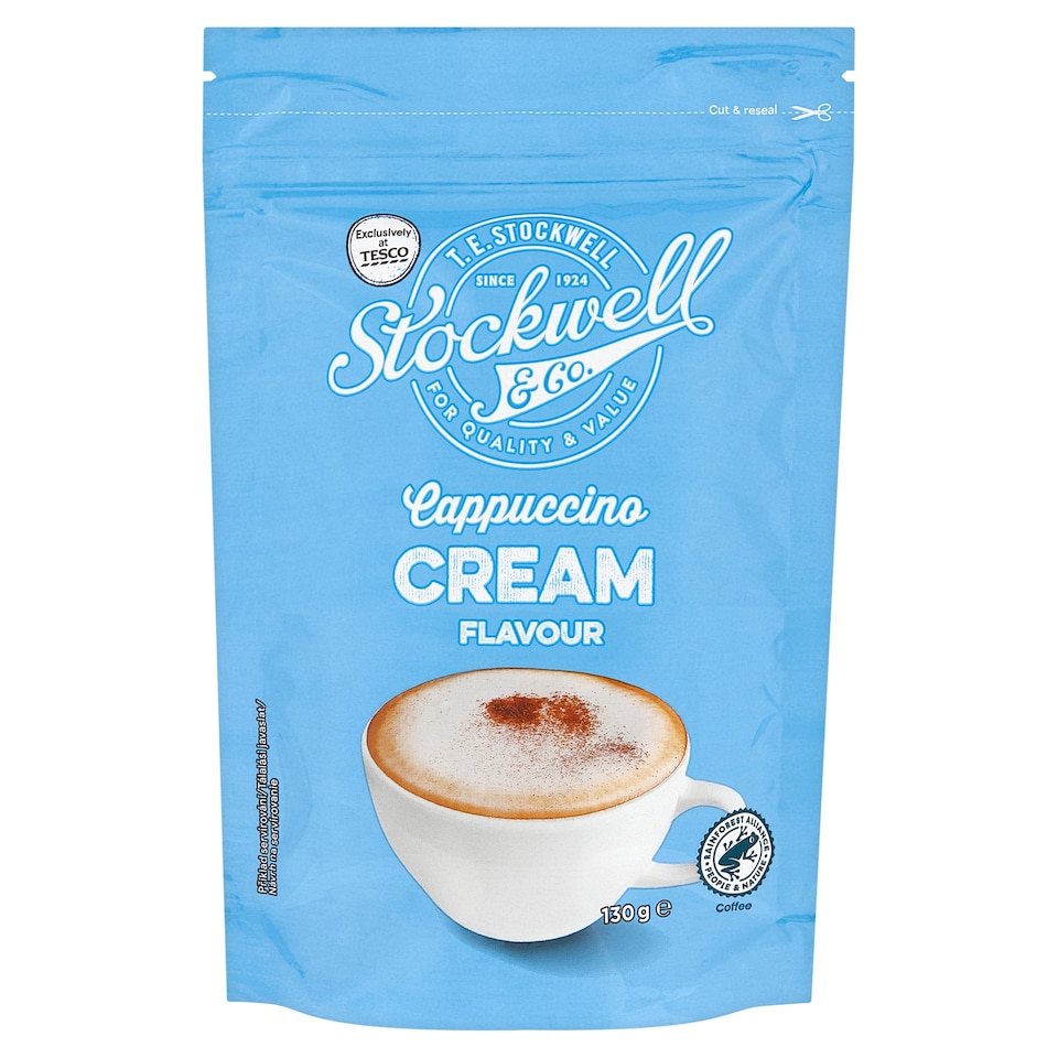 Stockwell & Co. Instantní kávový nápoj v prášku s příchutí smetany 130g