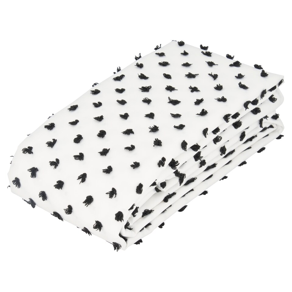 F&F Home Textured Dot Shower Curtain