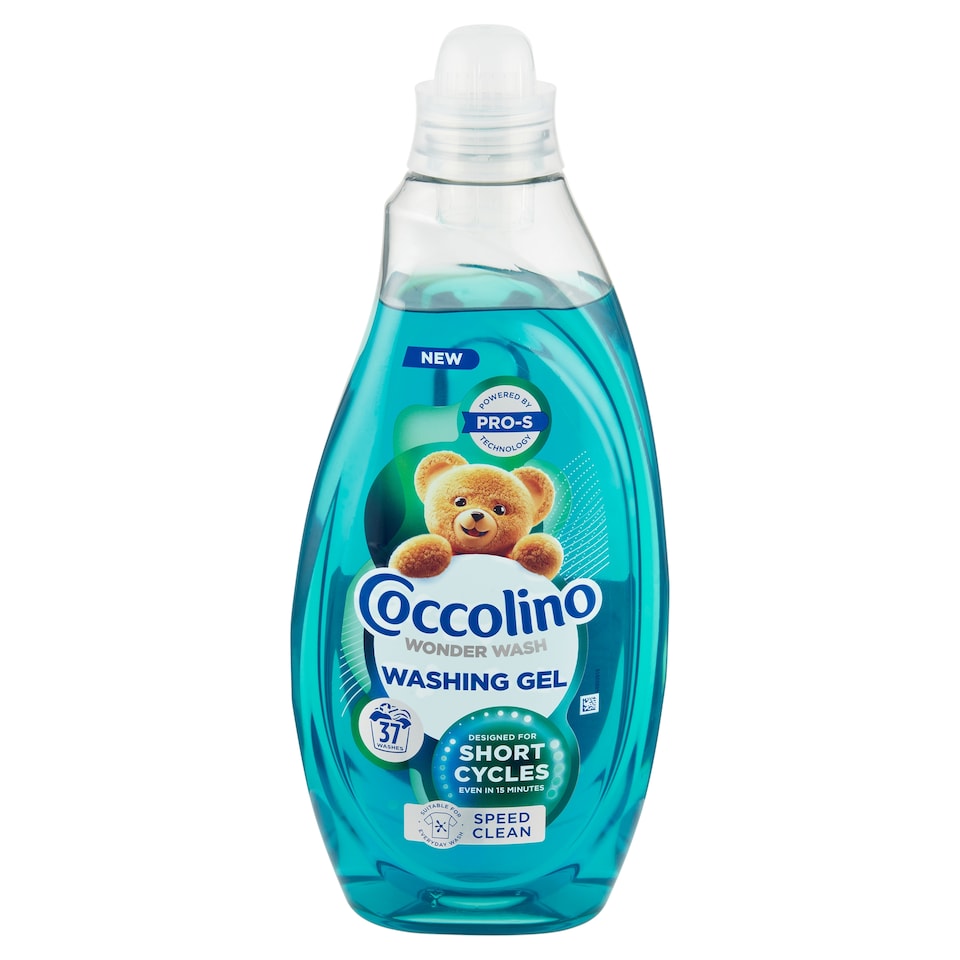 image 1 of Coccolino Wonder Wash Speed Clean Washing Gel 37 Washes 1480 ml