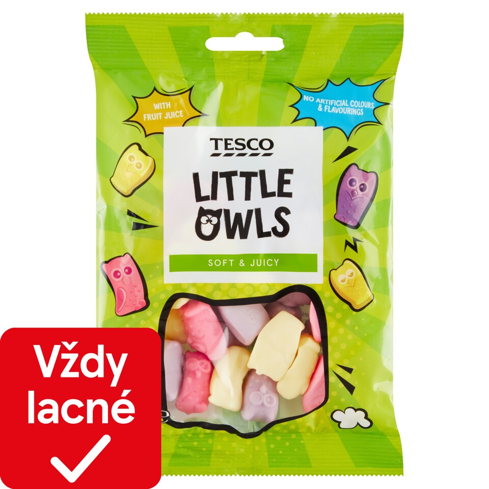 Tesco Želé cukríky s ovocnými príchuťami 100 g