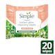image 1 of Simple Instant Glow Cleansing Wipes X20