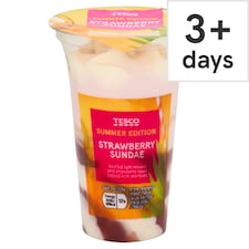 Tesco Strawberry Sundae 125g