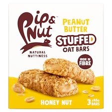 Pip & Nut Peanut Butter Stuffed Oat Bar Honey Nut 3x45g
