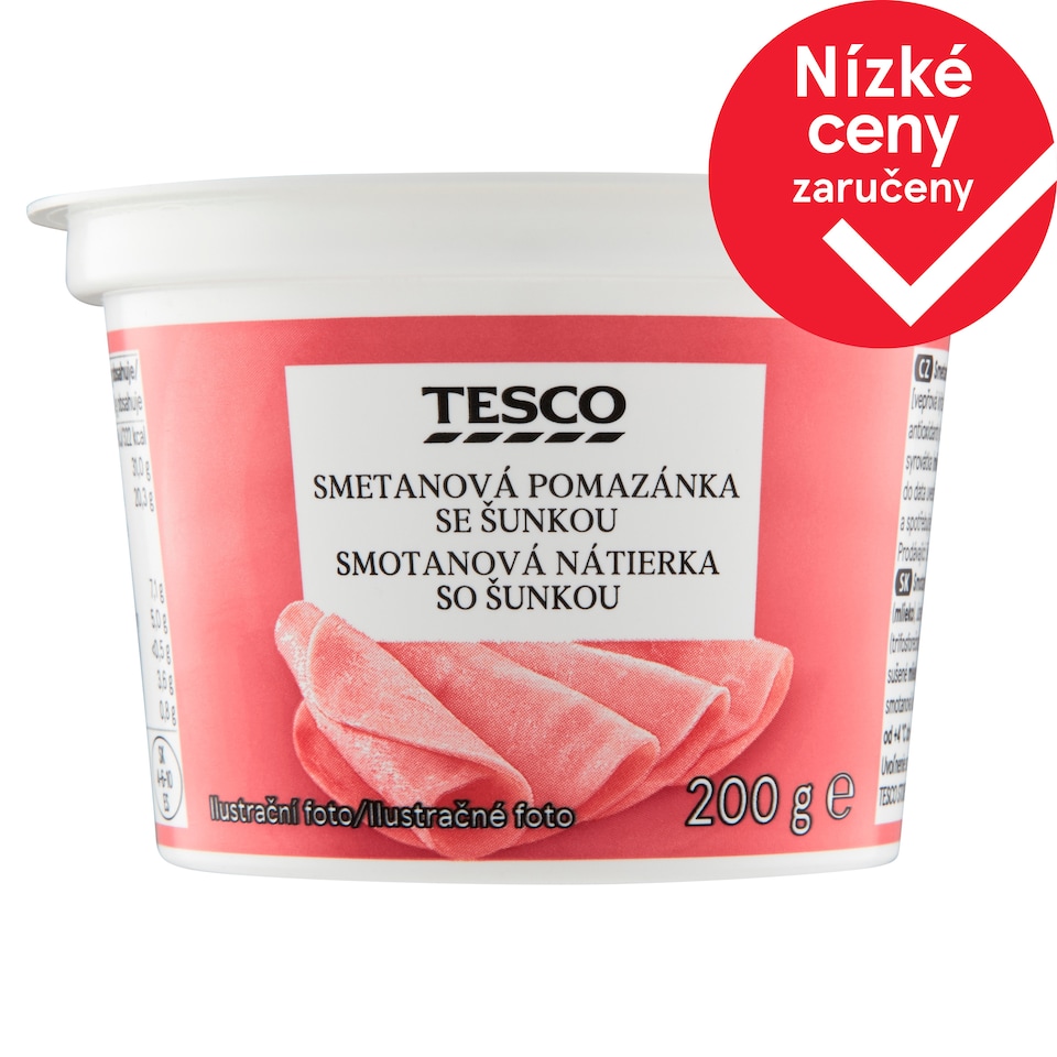 Tesco Smetanová pomazánka se šunkou 200g