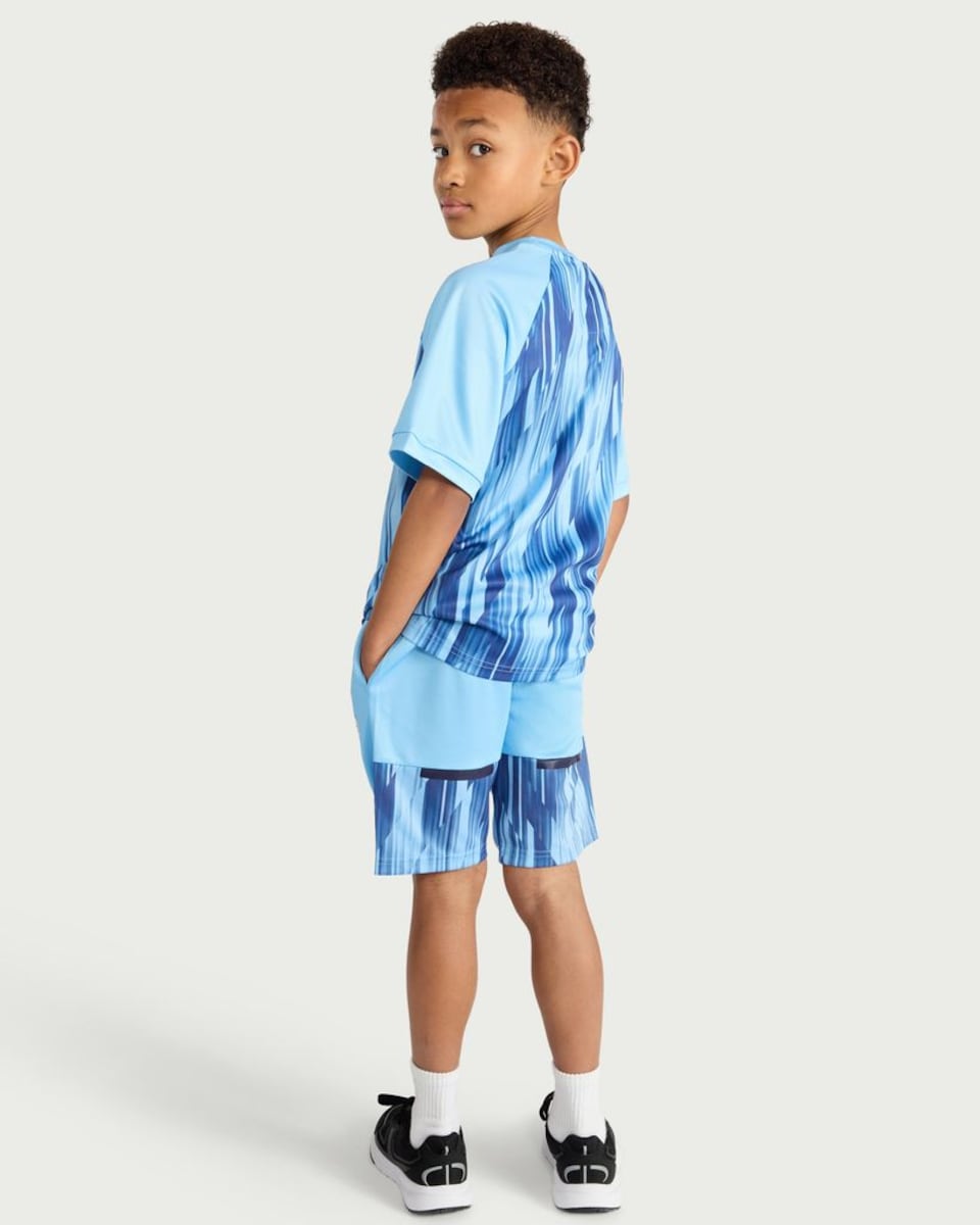 image 1 of Manchester City 2-Piece T-Shirt and Shorts Set in Blue