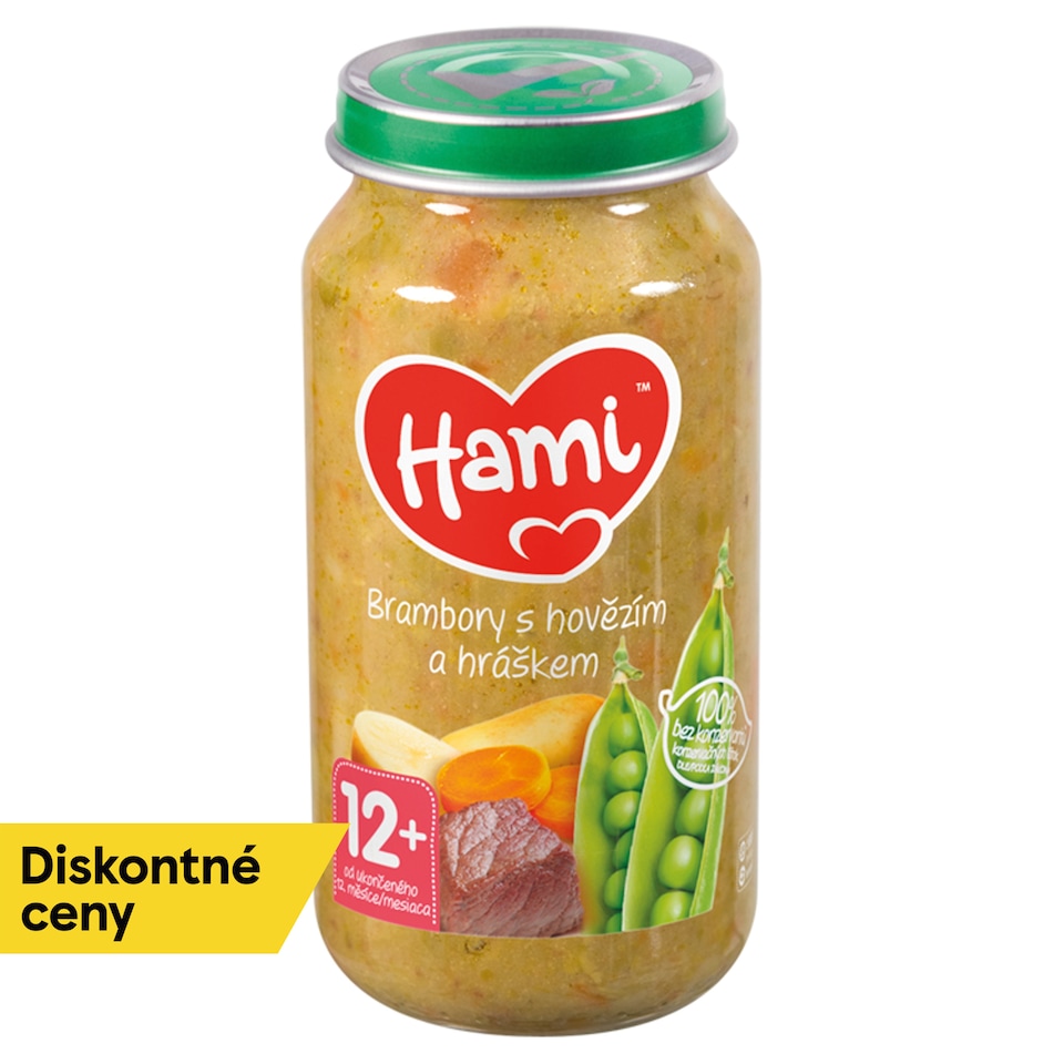 Hami príkrm Zemiaky s hovädzím a hráškom 250 g